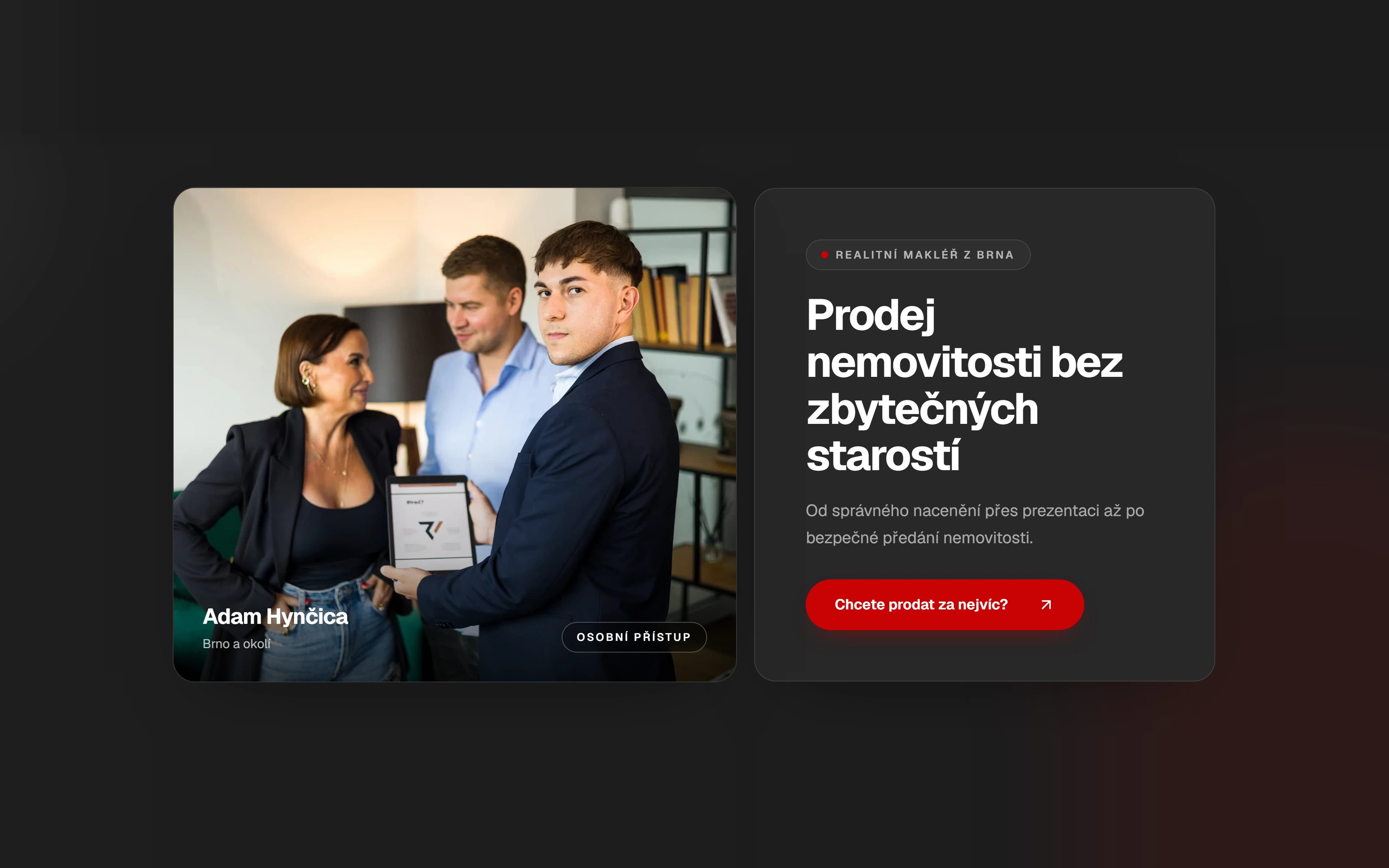 Realitní makléř - Adam Hynčica